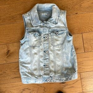 baby Gap 1969 button jean vest size 5